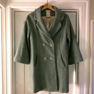 Anthropologie Elevenses A-Line Coat